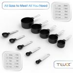 TILUCK Stackable Measuring Cups and Spoons Set