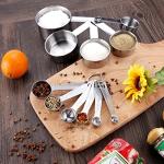 11 Piece Stainless Steel Measuring Spoons and Cups Set