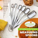 Stainless Steel Measuring Spoons Set with Leveler