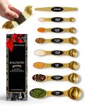 Magnetic Gold Stainless Steel Measuring Spoons Set
