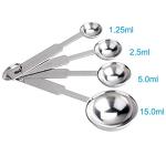 4-Piece Stainless Steel Measuring Spoons Set