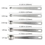 BERYLER Mini Stainless Steel Measuring Spoons Set
