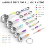 TILUCK Stainless Steel Measuring Cups and Spoons Set