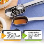 Stainless Steel Measuring Spoons Set with Leveler