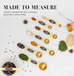 Magnetic Gold Stainless Steel Measuring Spoons Set