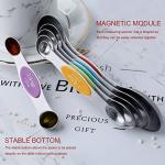 Magnetic Stainless Steel Measuring Spoons Set of 6