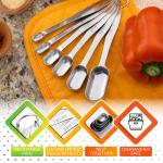 Stainless Steel Measuring Spoons Set with Leveler