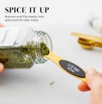 Magnetic Gold Stainless Steel Measuring Spoons Set