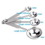4-Piece Stainless Steel Measuring Spoons Set