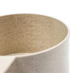 Cream Wheat Straw Measuring Cups and Spoons Set