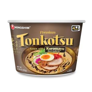 Nongshim Tonkotsu Kuromayu Ramen Big Bowl, 6 Pack