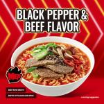 Spicy Korean Black Pepper Beef Ramen Noodles