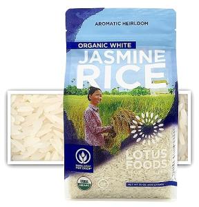 Organic White Jasmine Rice by Lotus Foods, 30 Oz