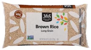 Whole Foods Long Grain Brown Rice, 80 Ounce