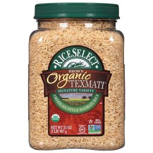 Organic Texmati Brown Basmati Rice, 32-Ounce Jar