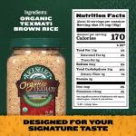 Organic Texmati Brown Basmati Rice, 32-Ounce Jar