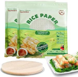 Rice Paper Wrappers for Spring Rolls - 76 Sheets