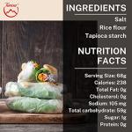 Rice Paper Wrappers for Spring Rolls - 76 Sheets