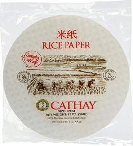 Cathay Fresh Rice Paper Wrappers - 30 Sheets