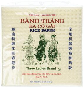 Square Rice Paper Wrappers - 2 Pack (22cm)