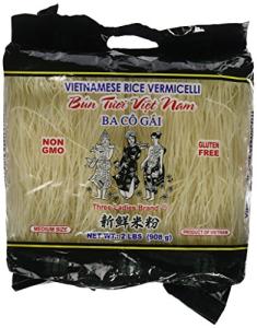 Three Ladies Vietnamese Rice Vermicelli, 2lbs (2-Pack)