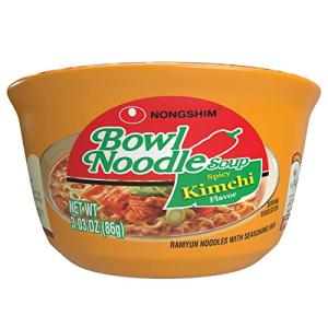 Nongshim Kimchi Instant Ramen Noodles, 12 Pack