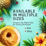 TORTUGA Hawaiian Pineapple Rum Cake - 4 oz
