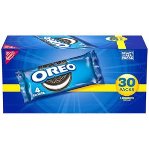 OREO Chocolate Sandwich Cookies, 30 Snack Packs