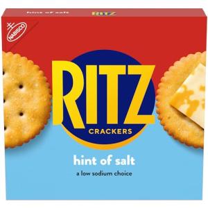 RITZ Hint of Salt Crackers, Perfect Snack Size