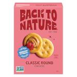 Back to Nature Classic Round Crackers, Vegan Snack