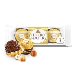 Ferrero Rocher Gourmet Hazelnut Chocolate, 3 Count
