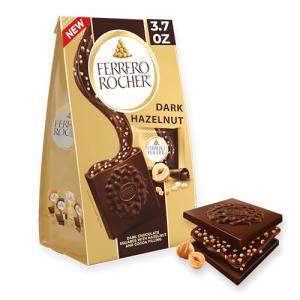 Ferrero Rocher Dark Hazelnut Chocolate Squares 3.7 oz