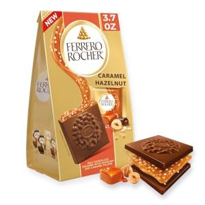 Ferrero Rocher Caramel Hazelnut Chocolate Squares 3.7 oz