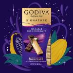 Godiva 72% Dark Chocolate Mini Bars - 3.1oz