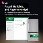 LG Bottom Freezer Refrigerator in Stainless Steel