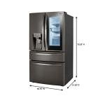Black Stainless Steel Counter-Depth Refrigerator by LG