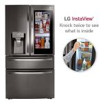 Black Stainless Steel Counter-Depth Refrigerator by LG