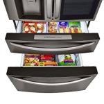 Black Stainless Steel Counter-Depth Refrigerator by LG