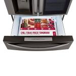 Black Stainless Steel Counter-Depth Refrigerator by LG