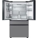 SAMSUNG 4-Door French Door Refrigerator, White Glass