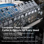 Kenmore 24" Built-in Stainless Steel Tub Dishwasher SmartWash, UltraWash, SmartDry Plus, MoreSpace Adjustable Rack and Leak Detect, Energy Star Certified, White