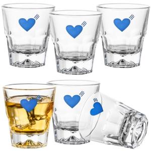 Set of 6 Dishwasher-Safe Glass Drinking Cups