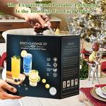 12-Piece Ribbed Glassware Set with Stackable Cups