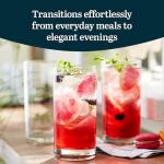 Libbey Set of 8 Weighted Clear Drinking Glasses