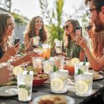 Set of 8 Highball and Cocktail Plastic Glasses