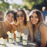 Set of 8 Highball and Cocktail Plastic Glasses