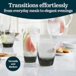 Libbey Smoky Rocks and Tumbler Glasses Set