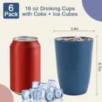 Wheat Straw Drinking Glasses Set - 6 Pack