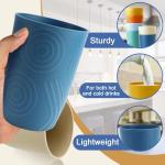 Wheat Straw Drinking Glasses Set - 6 Pack