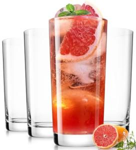 LUNA & MANTHA 16 oz Highball Glass Set of 4